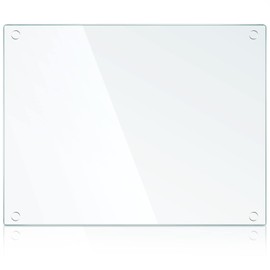 Hoolerry Large Tempered Glass Cutting Board for Kitchen Clear Cutting Board for Countertop Dishwasher Safe, Scratch Resistant, Heat Resistant, Shatter Resistant(16 x 20 Inch)