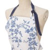 Francfranc Botanical Cotton Full Apron, blue