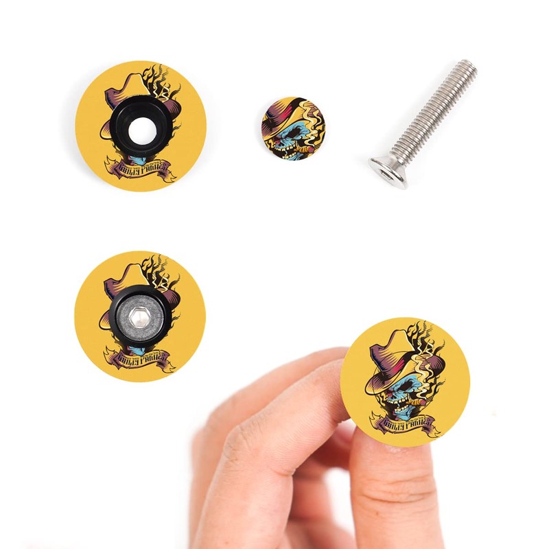 CNC Bike Headset Top Cap With Bolts，MTB Headset Cap for
