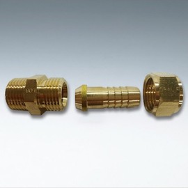 Flowbar Hose Joint Brass Threaded Fitting GHJ-0108 1/8x8