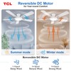 TCL Ceiling Fans with Lights, 52 Inch Low Profile Ceiling