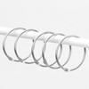 Metal Curtain Rings, Round Metal Shower Rings, Pack of 24