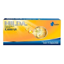 Milda Cápsula 5600 Ui, 4 Cápsulas