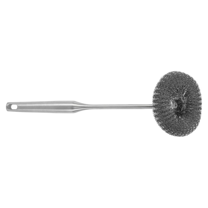 Long Handle Steel Wool Scrubber Deep Clean Rustproof Stainless Steel
