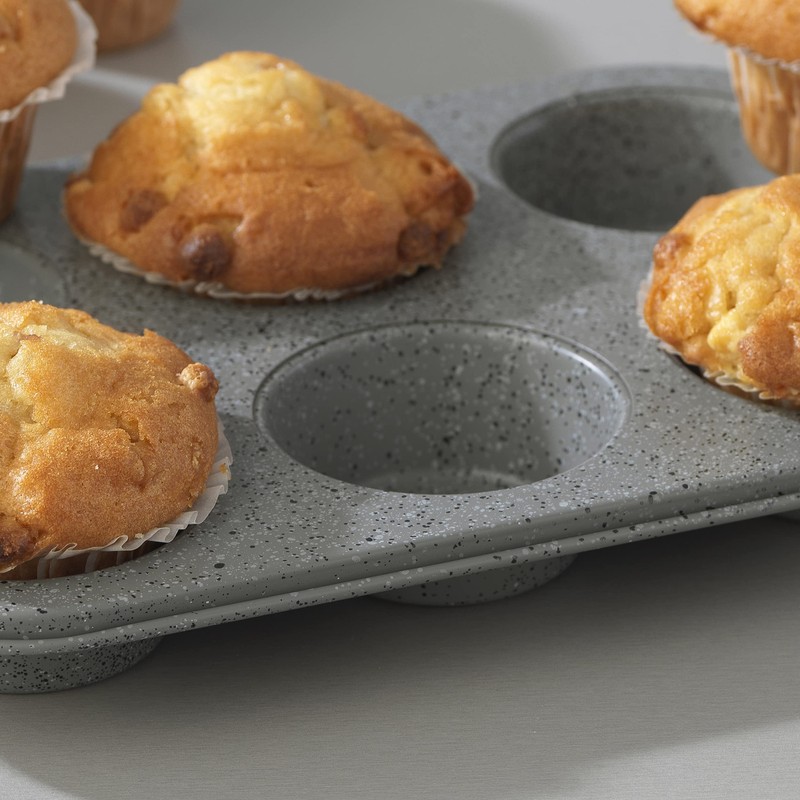 Salter® COMBO-5357 Marble Collection Carbon Steel Non Stick 6 Cup