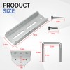 JNDO 8" Boat Trailer Bunk Brackets 4 Pcs Swivel Top