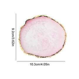 Nail Art Palette Stone,Resin Nail Art Palette,Nail Art Painting Mixed Color Palette Gold Edge Nail Gel Color Makeup Display