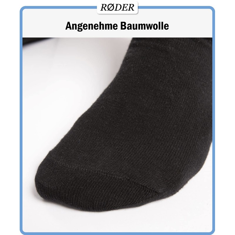 RØDER Premium Business Socken Herren 9er Pack Elastische, bequeme schwarze