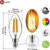 helloify B11 Dimmable Vintage LED Edison Candelabra Bulb 4.5W, 60W