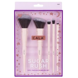 CALA - brochas para maquillaje de cara y ojos "Sugar Rush" (5 piezas)