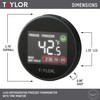 Taylor Digital Kitchen Refrigerator/Freezer Kitchen Thermometer with Time Monitor