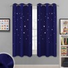 NICETOWN Blackout Curtains for Bedroom, Star Cutout Theme Window Treatments,
