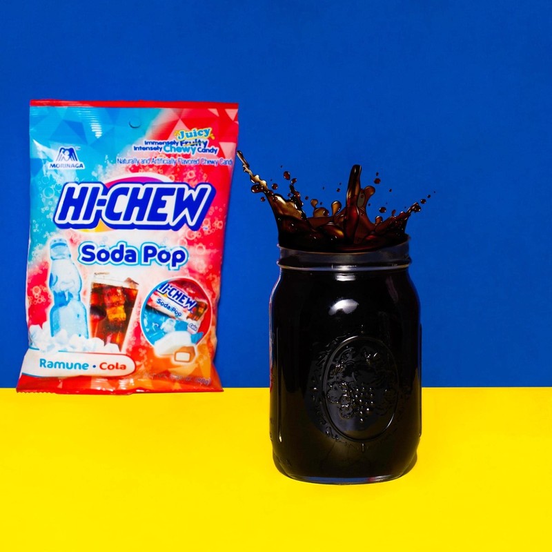 HI-CHEW Soda Pop Mix Peg Bag 2.82oz, Pack of 6