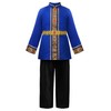 ReliBeauty Medieval King Costume Children Boys with Crown 120