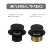 Black Bathtub Drain Tip-Toe Single Hole,Welsan Tub Drain Trim Set