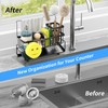 Adurei Kitchen Sink Caddy Sponge Holder for Kitchen Sink SUS304