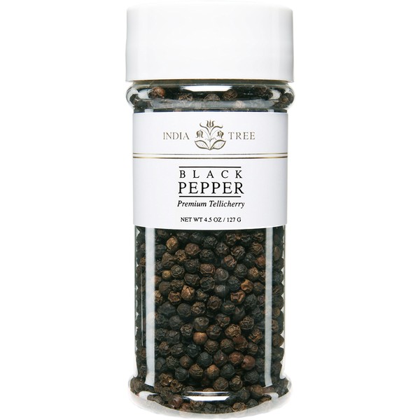 India Tree Pepper, Tellicherry, 4.5 oz (Pack of 3)