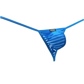 IKINGSKY Tanga sexy de tiro bajo con espalda en Y para hombre, Azul, XX-Large