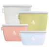 LIVINVIBE Reusable Silicone Food Storage Bags – Set of 4