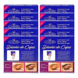 J. Denis Kit Planchado Diseño De Cejas Profesional J Denis 10 Piezas