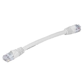 Monoprice 0.5FT 24AWG Cat5e 350MHz UTP Ethernet Bare Copper Network Cable - White