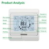 Wengart Room Thermostats WG809,7-day Programmable LCD Display Touch Screen 230V