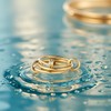 RAIFIN 14K Gold Plated Stackable Rings for Women - Waterproof
