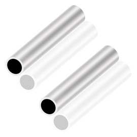 LAVMHAB 6063 Aluminum Tube 24mm OD x 20mm ID 2.0mm Wall Thickness 150mm Length, Aluminum Round Tubing Seamless Straight Pipes (2pcs)