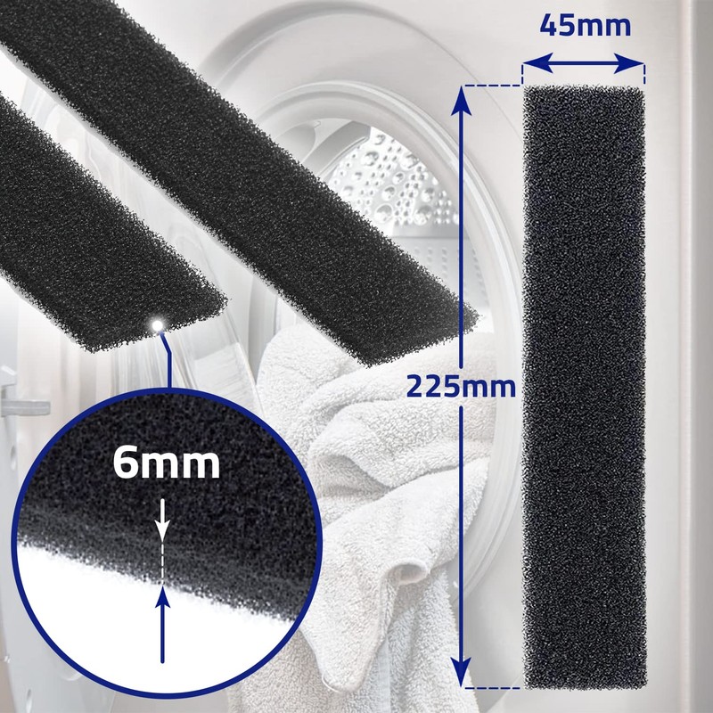 Sponge Filter Dryer 9688381 9688380 for Miele 225 x 45