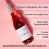 OZ DECO Pregnancy Announcement Wine Labels for New Grandparents -