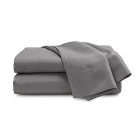 Martex 3 Piece Twin Microfiber Bed Sheet Set - Twin Sheet Set - 1 Fitted Sheet, 1 Flat Sheet, 1 Pillow case - Brushed Microfiber - Super Soft - Wrinkle Resistant - Grey Sheet Set (Twin, Grey)