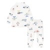 Mud Kingdom Little Boys Cartoon Pajamas Set Button Down Long