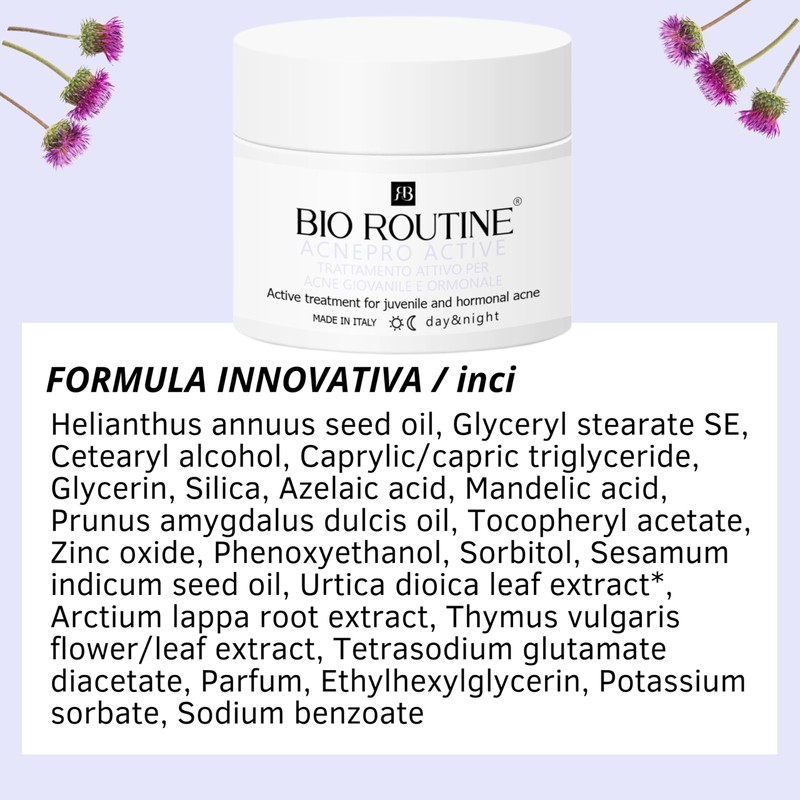 Bio Routine AcnePro Active, Akne-Creme für das Gesicht, entfernt Akne,