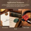 2026 New Magnetic Leather Pen Holder Bookmark, Secure Clip, Premium