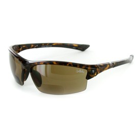 Aloha Eyewear"Stone Creek MX1" Men's Wrap-Around Bifocal Reading Sports Sunglasses (Tortoise +2.50)