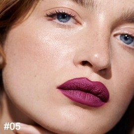 evpct 1Pcs Plum Purple Lip Liner and Lipstick Set Kit for Women DNM Matte Lips Kit with Lip Liner Lip Stains Long Lasting Waterproof 24 Hour Lipstick and Lip Liners Combo Lipliners Pencil Set 05#