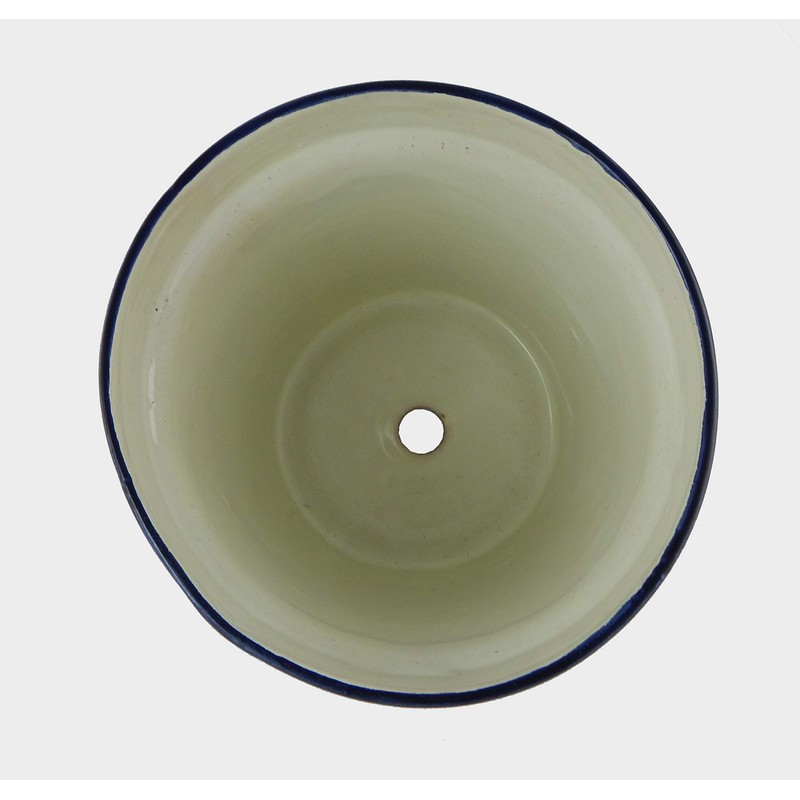 COLOR Y TRADICIÓN Mexican Talavera Planter Ceramic Flower Pot Folk