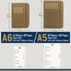 WYNEX Tactical Notebook Padfolio Ring Binder - Refillable 6-Ring A6