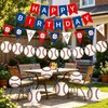 Red and Blue Baseball Themed Party Decorations Banner