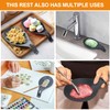 Spoon Rest for Stove Top, 3 Pack Small Silicone Spoon