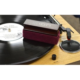ION Audio Vinyl Alive (ICT07) | Record Cleaning Kit with Cleaning Solution and Plush Velvet Pad