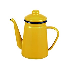 Pearl Metal HB-5480 Hollow Coffee Pot, 3.3 gal (1.1 L), Yellow, Petite
