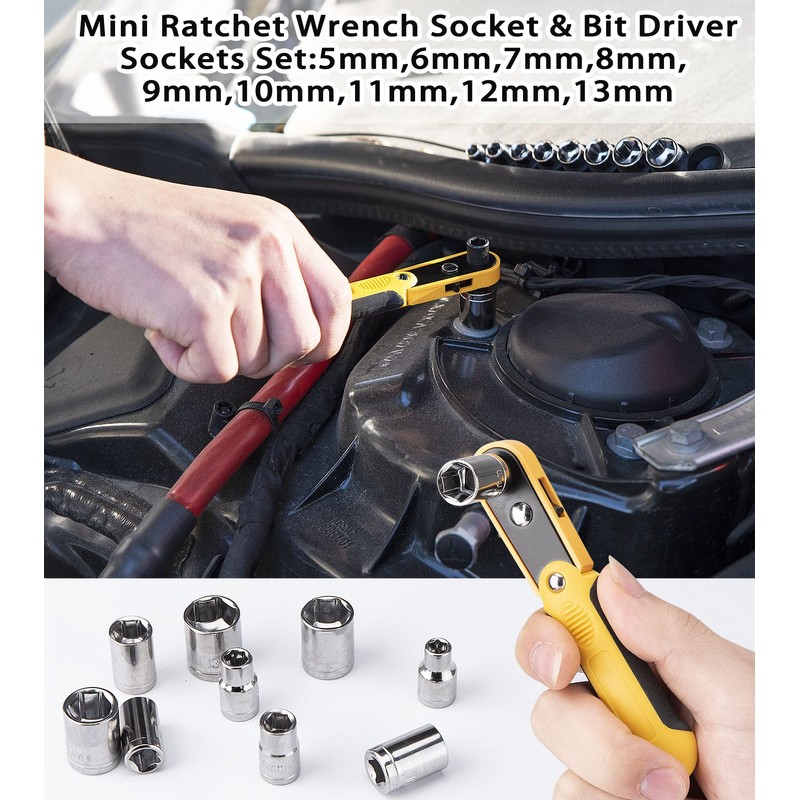 DOWELL Tool Set, Auto Repair Household Tool Kit with Socket,