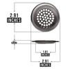 OFXDD Shower Drain Cover Hair Catcher 3", Metal Strainer Sink,