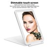 LED Rechargeable Travel Vanity Mirror Folding Portable Lighted Makeup Beauty