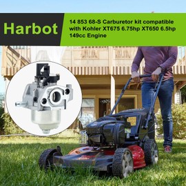 Harbot XT675 149cc XT650 Carburetor for Kohler 14 853 68-S 1485368S XT6 6.5hp 6.75hp XT675-2070 Engine Toro 20371 20377 20378 20171 Lawn Mower with 14 083 15-S Filter