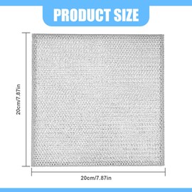 10PCS Double Layer Wire Dishwashing Cloths, 20x20 cm Multifunctional Non Scratch Double Silver Ply Wire Dishwashing Rags, Two Layer Reusable Metal Cleaning Cloths Dishcloths Rag Towel for Kitchen