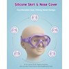 Aegend 2 Pack Kids Swim Goggles with Nose Cover, Anti
