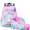 Girls Backpack Kids Elementary Bookbag Girly School Bag with Insulated