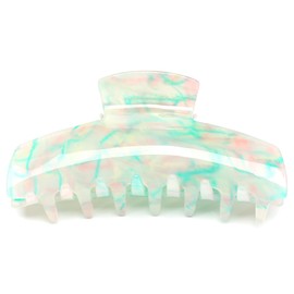 QinGoo Giant Green Hair Clip Large Beautiful Women's Hair Clip Hair Accessories Headdress Elegant Hair Accessory 1 Piece (12 cm x 4 cm, Green)